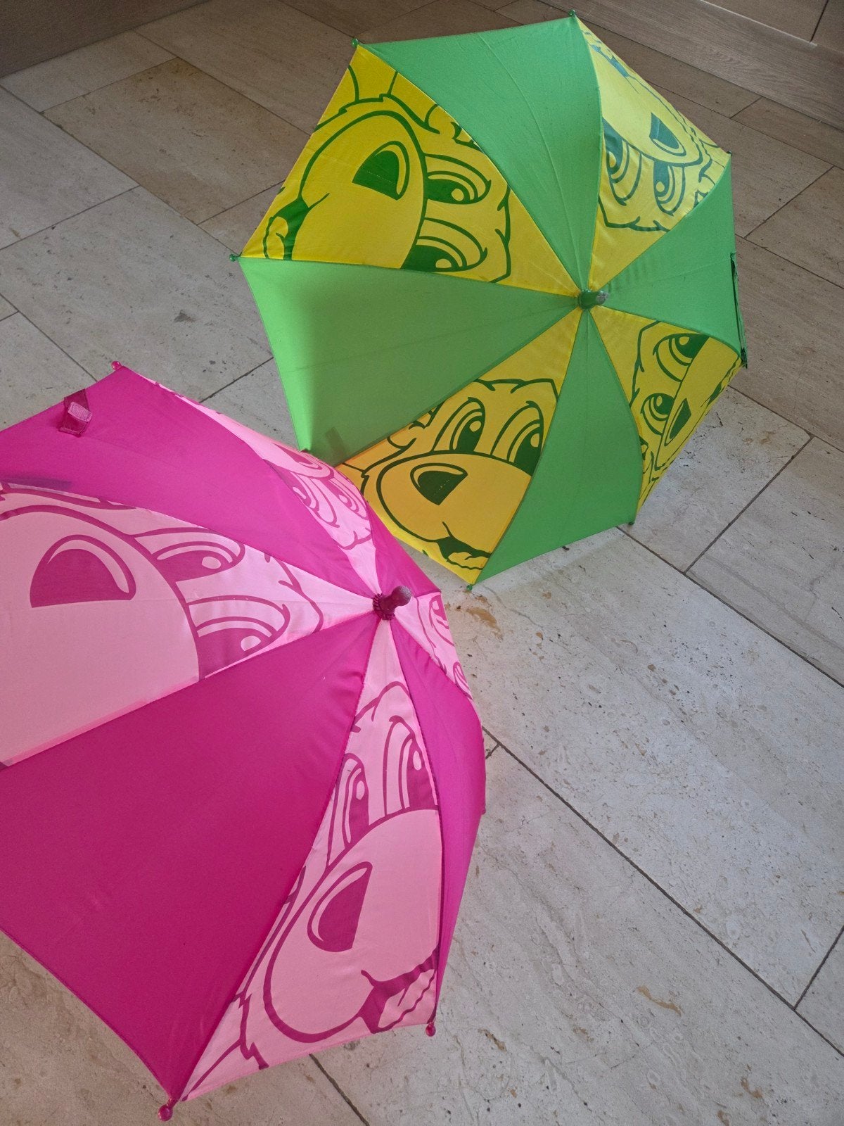 Bollo Landal kinderparaplu's - set van 2, Ophalen, Zo goed als nieuw, Meerkleurig, Textiel