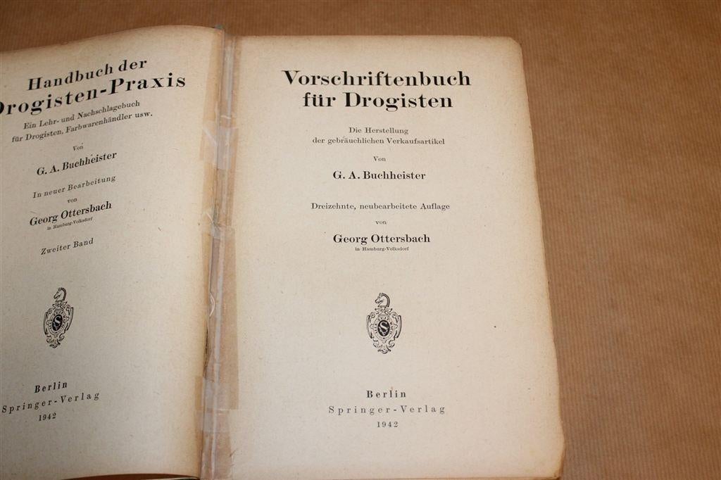 Voorschriftenboek Drogisten — Recepten & Bereidingen [1942], Ophalen of Verzenden, Gelezen