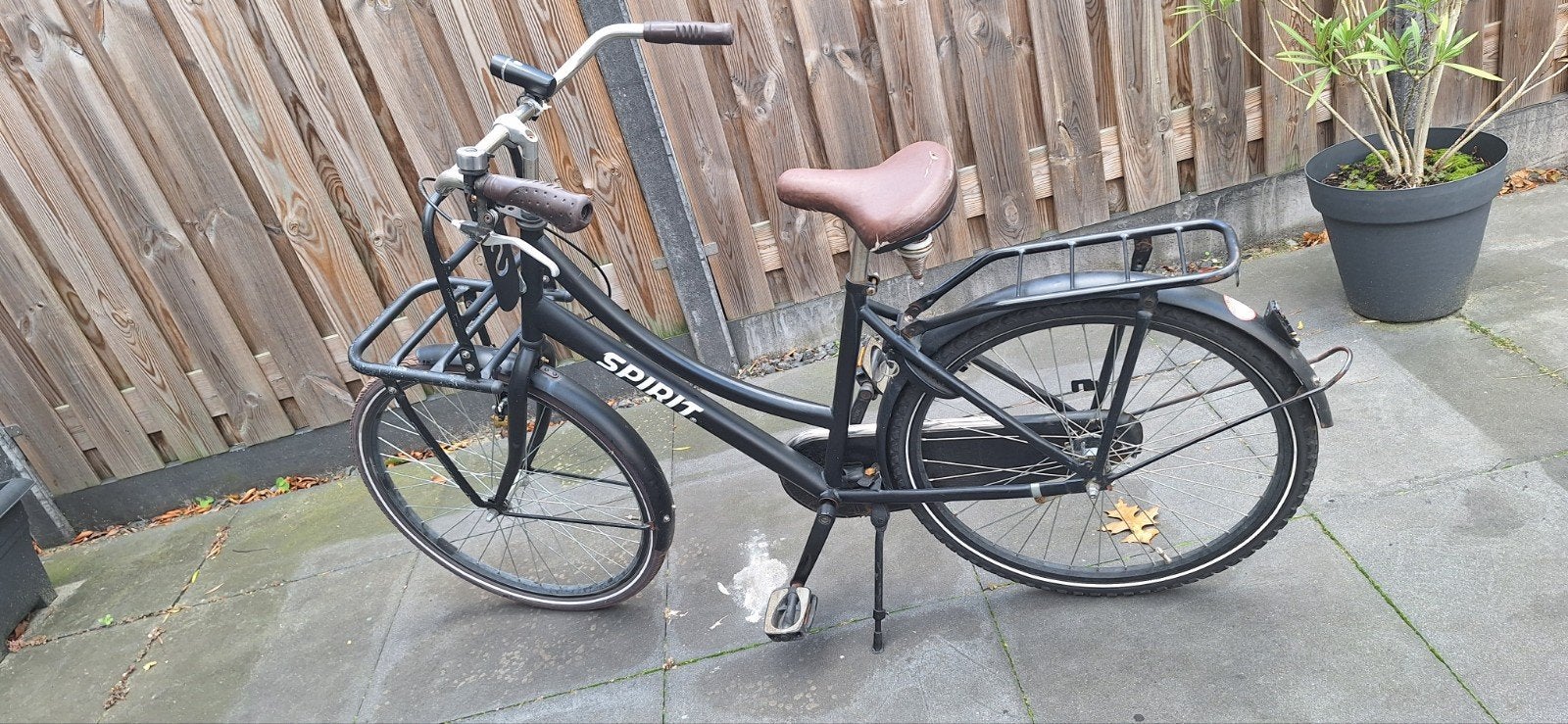 Zwarte Spirit kinderfiets 26 inch, 9-12 jaar, Gebruikt, Handrem, Spirit, Ophalen