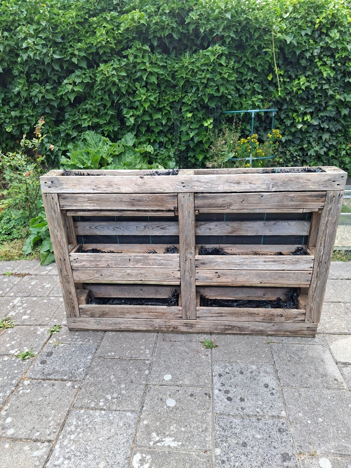 Gratis op te halen aardbeienrek gemaakt van pallets, opknapp, Tuin en Terras, Ophalen, Gebruikt, 60 cm of meer, Rechthoekig