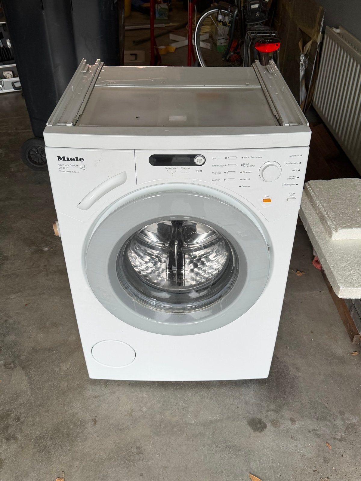 Miele W 1714 Softtronic Wasmachine - Voorlader, Ophalen, Gebruikt, Voorlader, 85 tot 90 cm