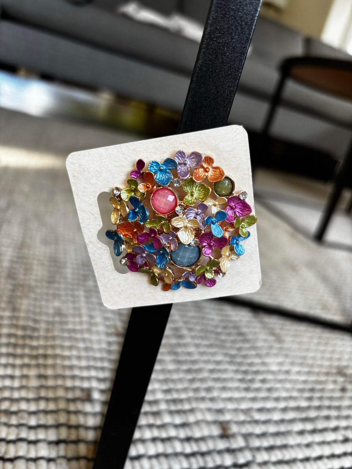 Dani by DK Broches met magneetsluiting, Met kristal, Overige materialen, 4 tot 7 cm, Overige kleuren