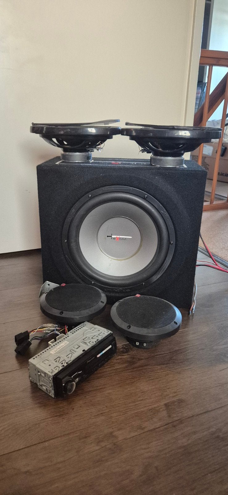 Complete Excalibur X3 BassPack Car Audio Set – 1000W Subwoof, Auto diversen, Ophalen, Gebruikt