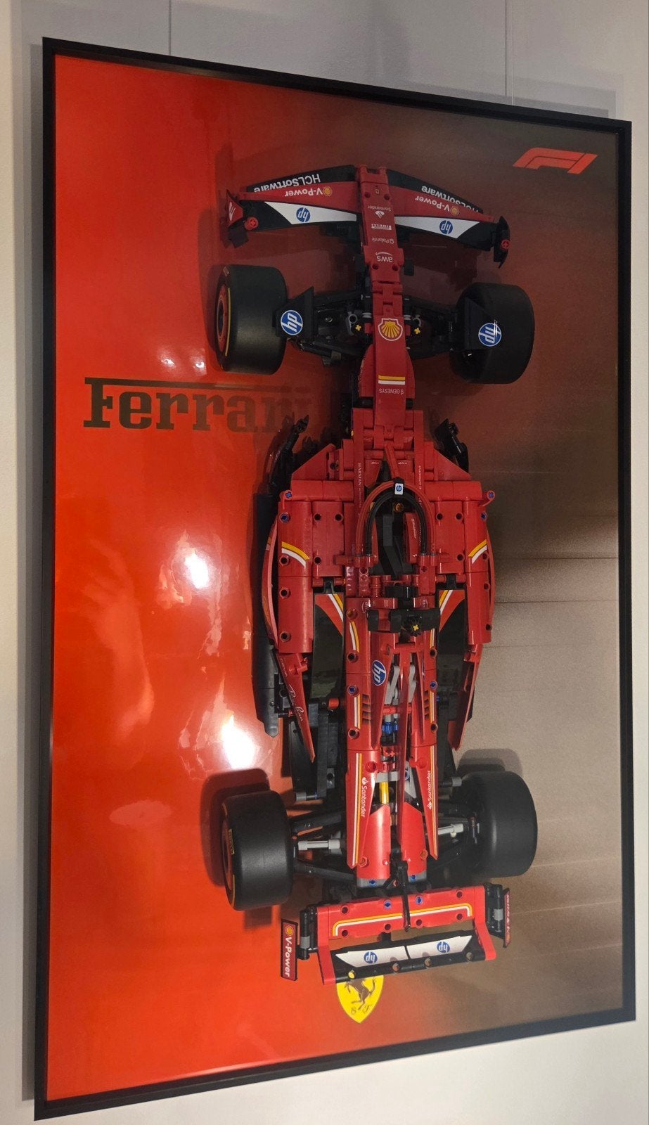 Lego Technic Ferrari F1 op wanddisplay, compleet, Ophalen of Verzenden, Overige merken