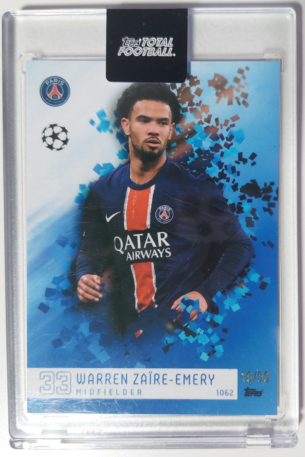 Zaïre-Emery PSG Topps Total Football 17/50, Ophalen of Verzenden, Zo goed als nieuw, Buitenlandse clubs, Poster, Plaatje of Sticker