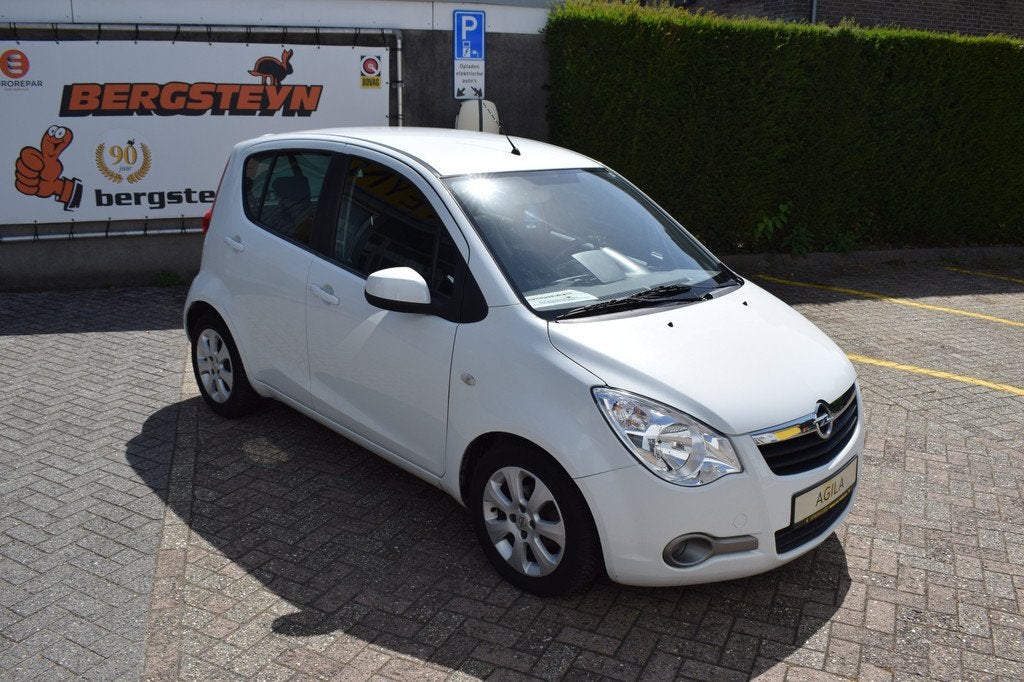 Opel Agila AUTOMAAT 1.2 Enjoy AIRCO (bj 2009), Auto's, 4 cilinders, Wit, Bedrijf, Geïmporteerd