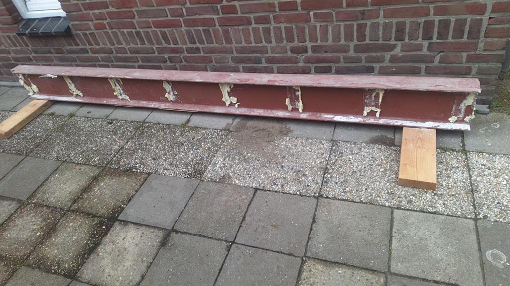 Metalen I-balk - 295x22x11cm - Stevig en Gebruikt, Doe-het-zelf en Verbouw, Ophalen