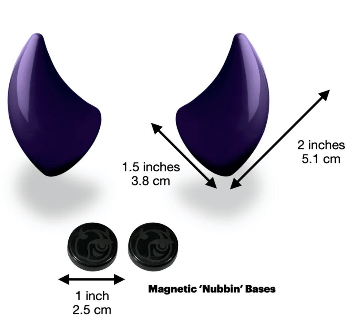MagNeatOhz paarse kleine duivelhoorntjes, Motoren, Ophalen of Verzenden, Nieuw met kaartje, Integraalhelm, Overige merken