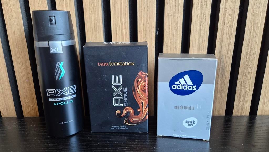 Axe (after shave en deodorant) + adidas eau de toilett, Ophalen of Verzenden, Nieuw