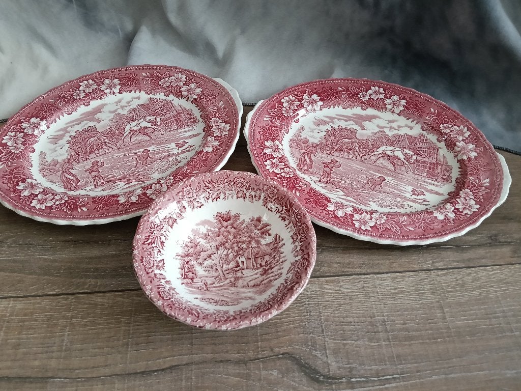 Royal Tudor Ware serveer schaal, Ophalen