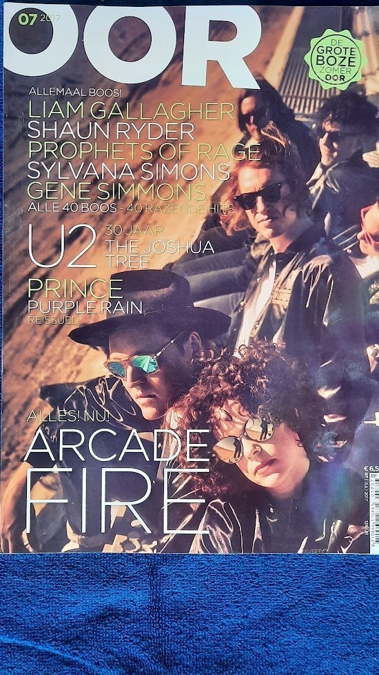 OOR 7-2017 Arcade Fire U2 Prince Gene Simmons Sylvana Simons, Ophalen of Verzenden, Zo goed als nieuw, Muziek, Film of Tv