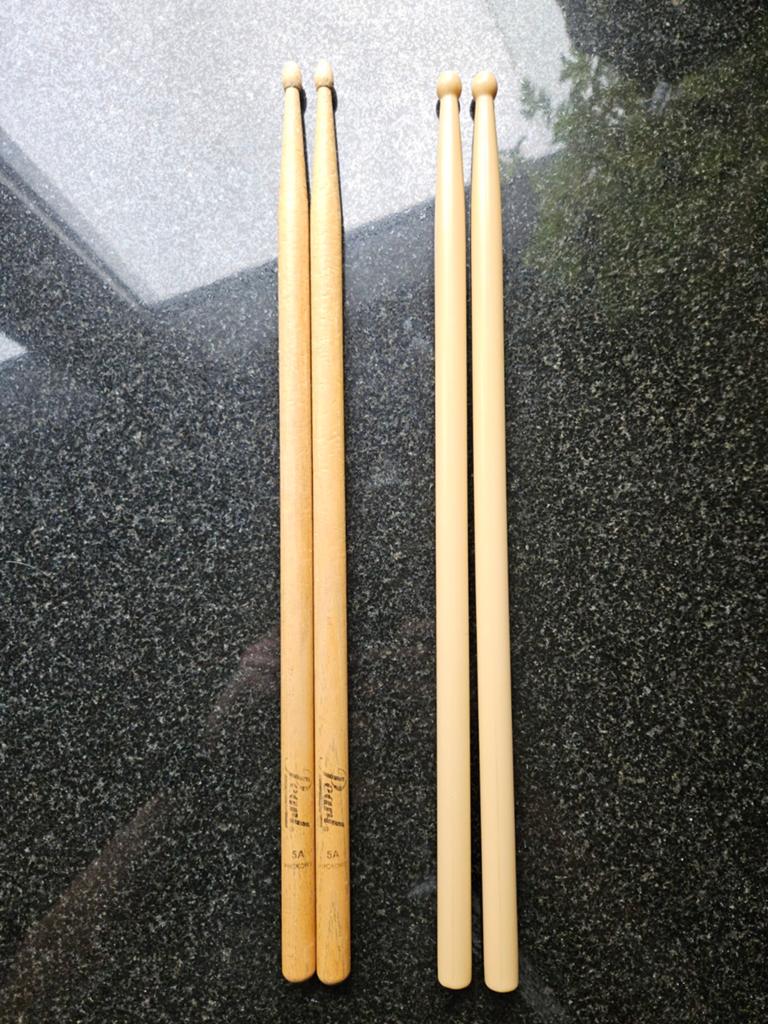 2 paar drumstokken, Ophalen of Verzenden, Gebruikt, Overige merken