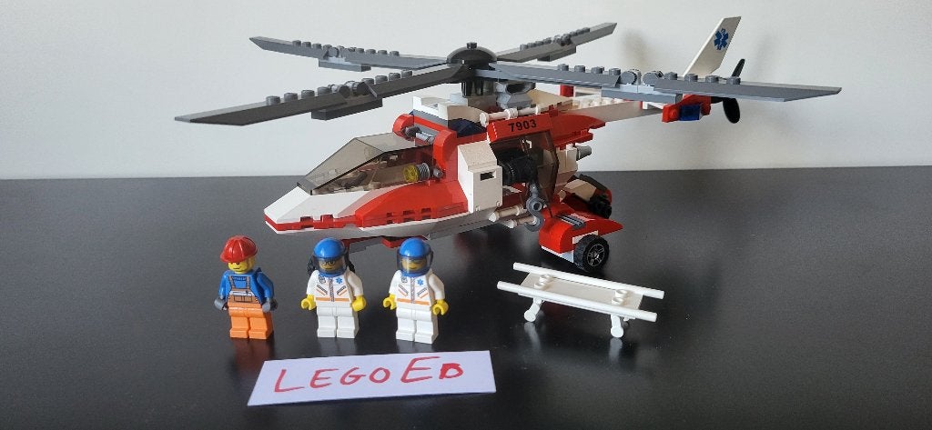 Lego 7903 - Rescue Helicopter - Town/City/Hospital, City, Lego, Compleet, Ophalen of Verzenden