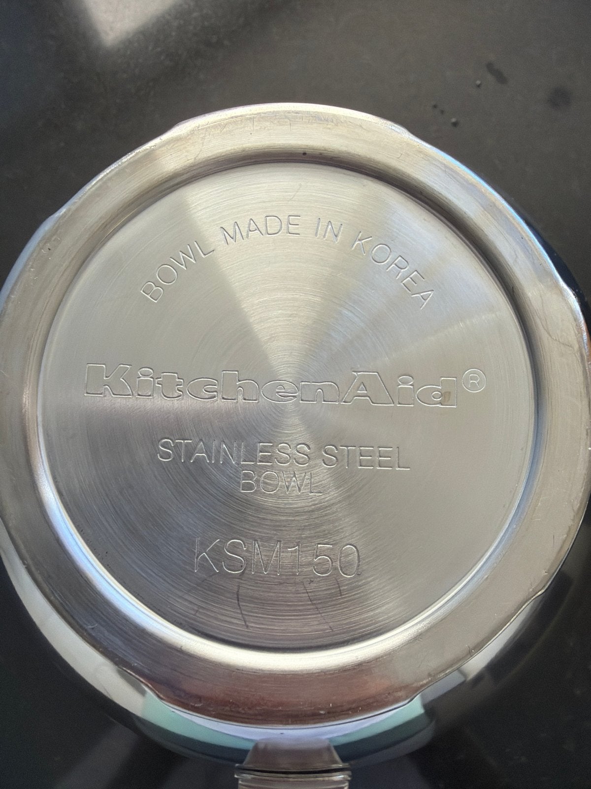 KitchenAid RVS mengkom KSM150 - Zo goed als nieuw, Ophalen of Verzenden, Zo goed als nieuw