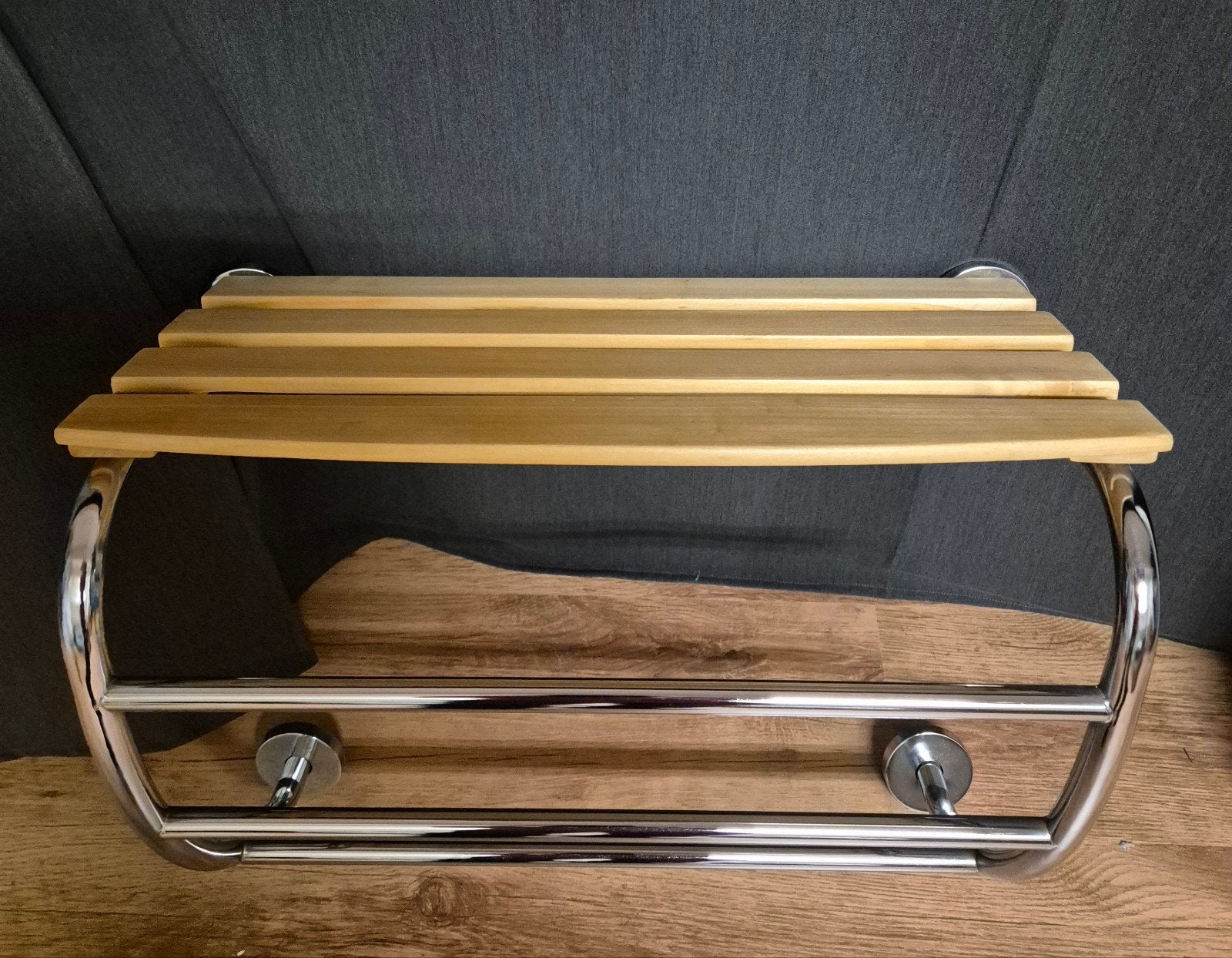 HOUTEN REKJE BADKAMER, Ophalen of Verzenden