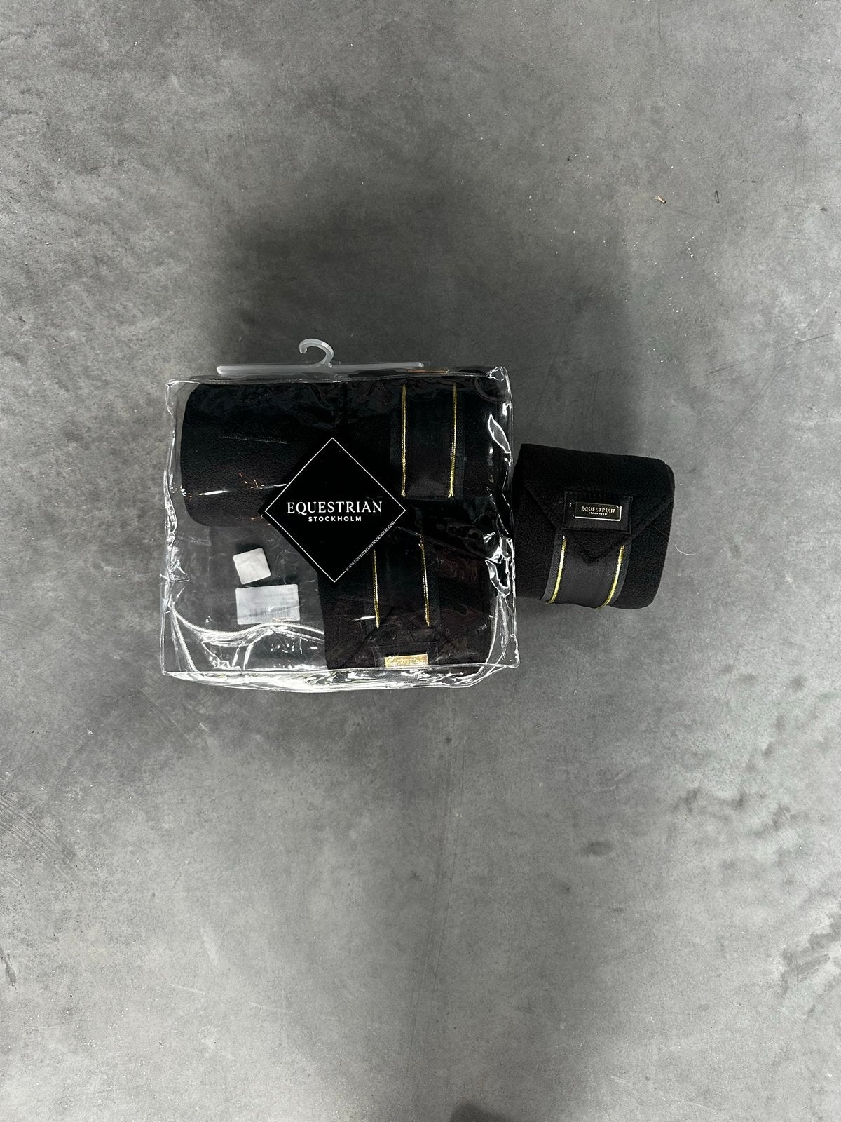 Equestrian Stockholm Black Gold Bandages, Rijden, Bandages, Verzenden, Inclusief hoes