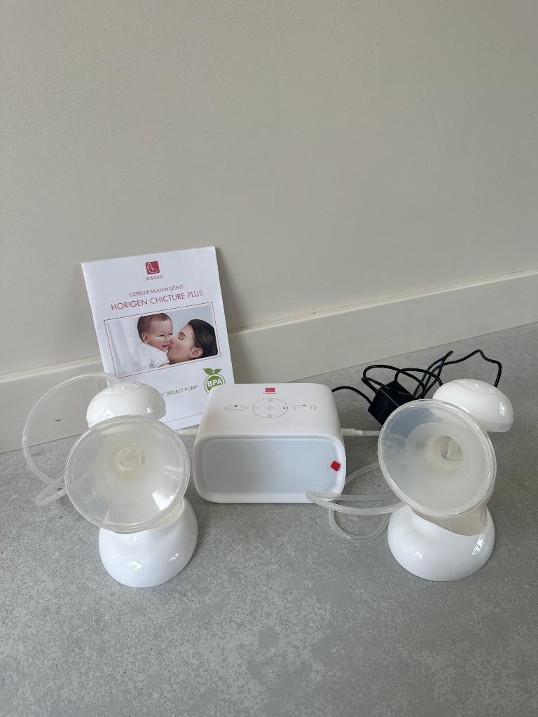 Horigen Chicture Plus Dubbele Elektrische Borstkolf XN-2226, Ophalen of Verzenden, Zo goed als nieuw, Borstkolf