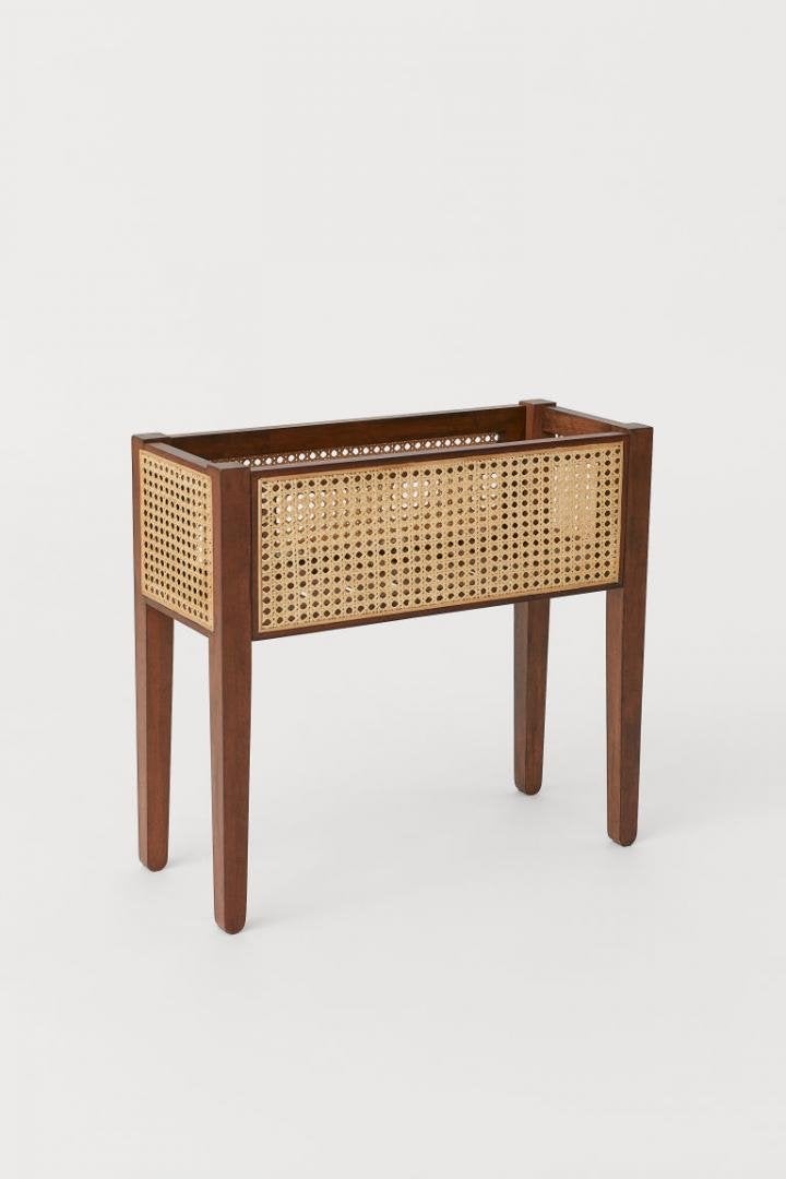 H&M Home plantenbak rotan bruin, Ophalen, Zo goed als nieuw