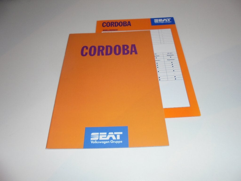 brochure Seat Cordoba  1996, Ophalen of Verzenden, Zo goed als nieuw, Overige merken