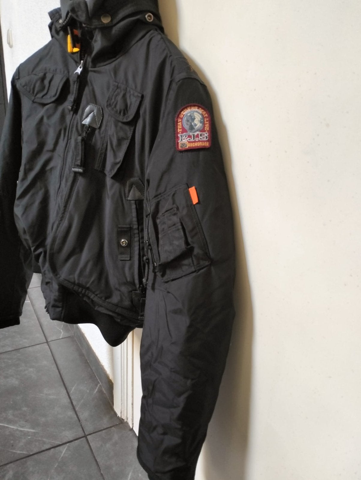 Parajumper jas, Kleding | Heren, Ophalen of Verzenden, Zo goed als nieuw, Overige maten, Zwart