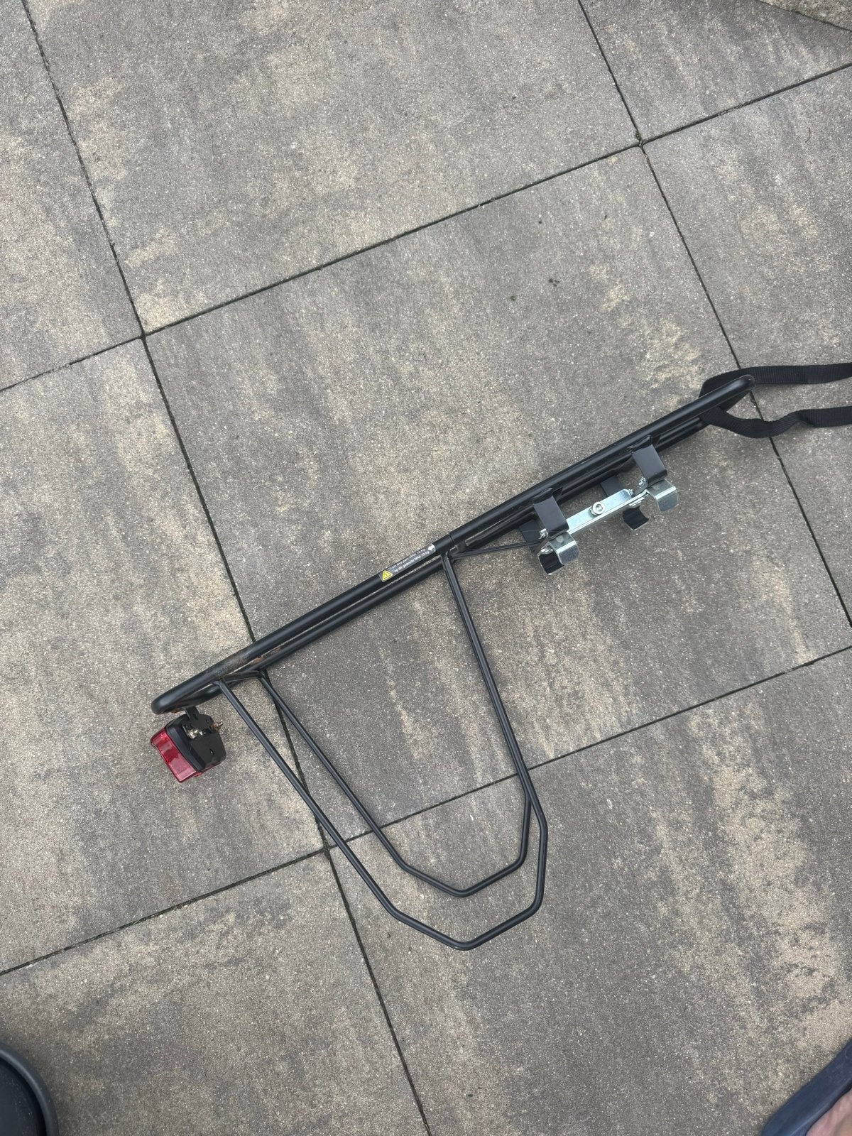 Verlengstuk voor bagagedrager met achterlicht, Ophalen, Gebruikt