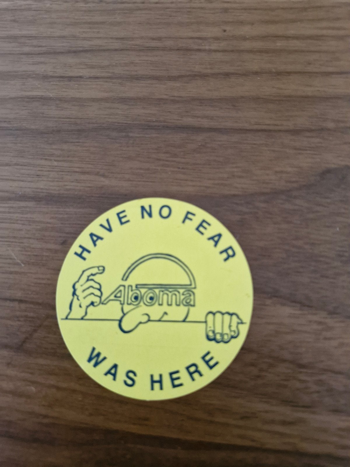 9505 Vintage Aboma Sticker - Have No Fear Aboma Was Here, Ophalen of Verzenden, Gebruikt, Overige typen