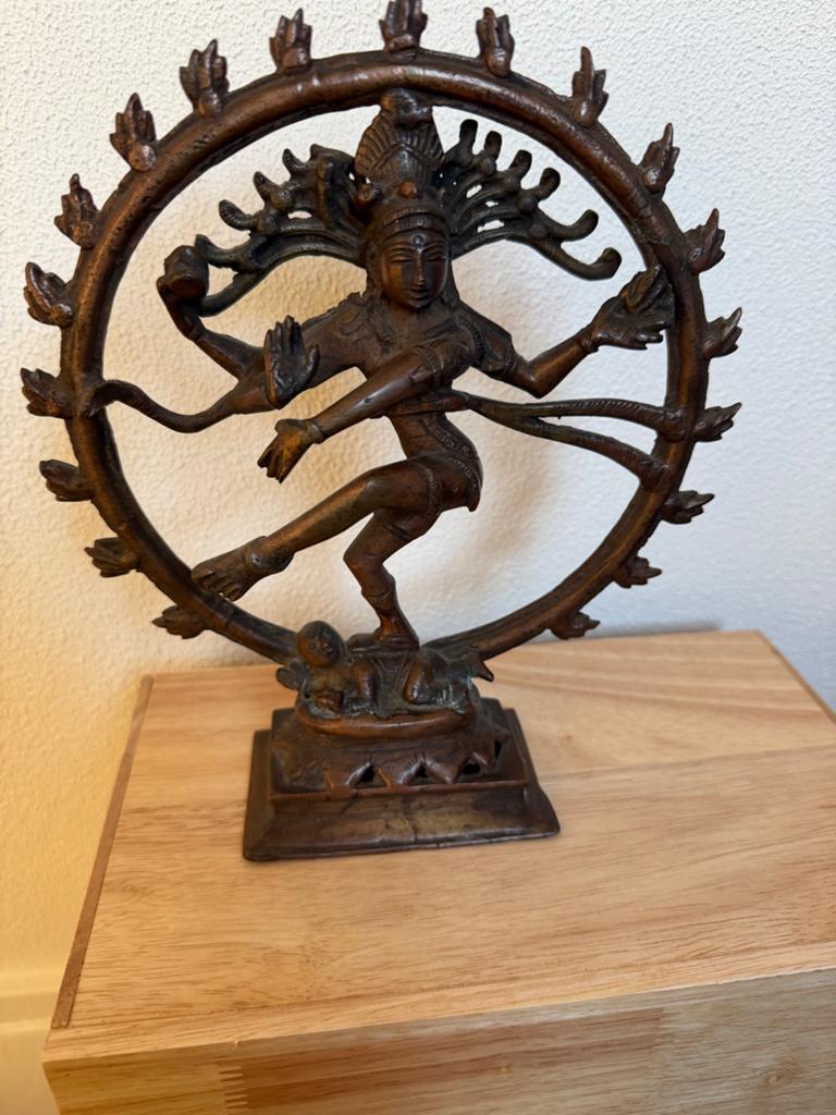 Bronzen Nataraja: Dansende Shiva - 22cm, perfecte staat, Verzenden, Zo goed als nieuw
