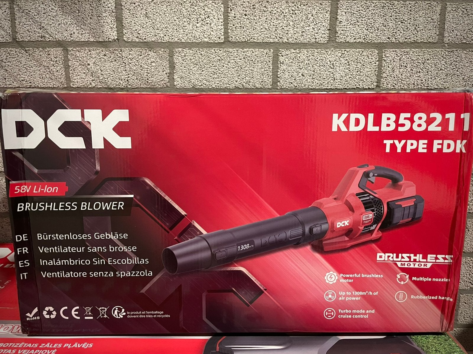58V accu bladblazer met lader, Ophalen of Verzenden, Nieuw, Accu, Handgedragen