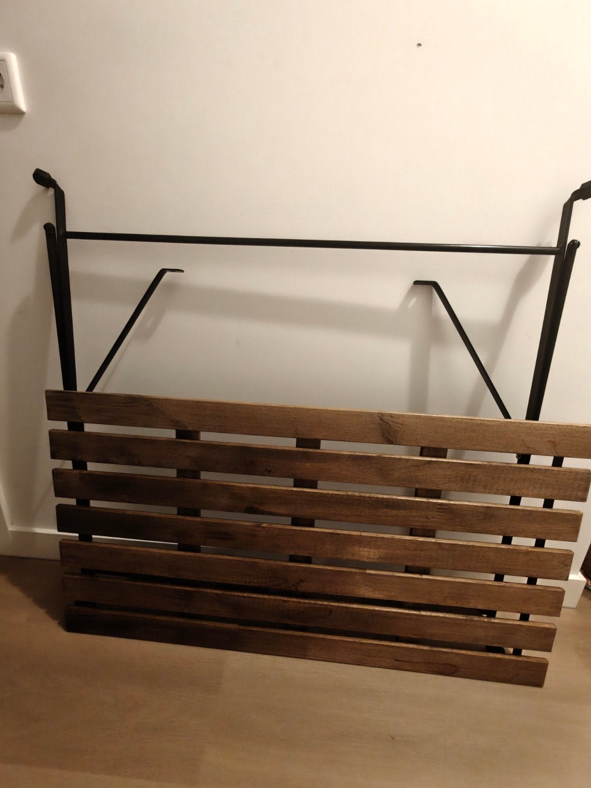 Houten wandtafel/balkontafel, Tuin en Terras, Tuintafels, Ophalen of Verzenden, Gebruikt, Rechthoekig
