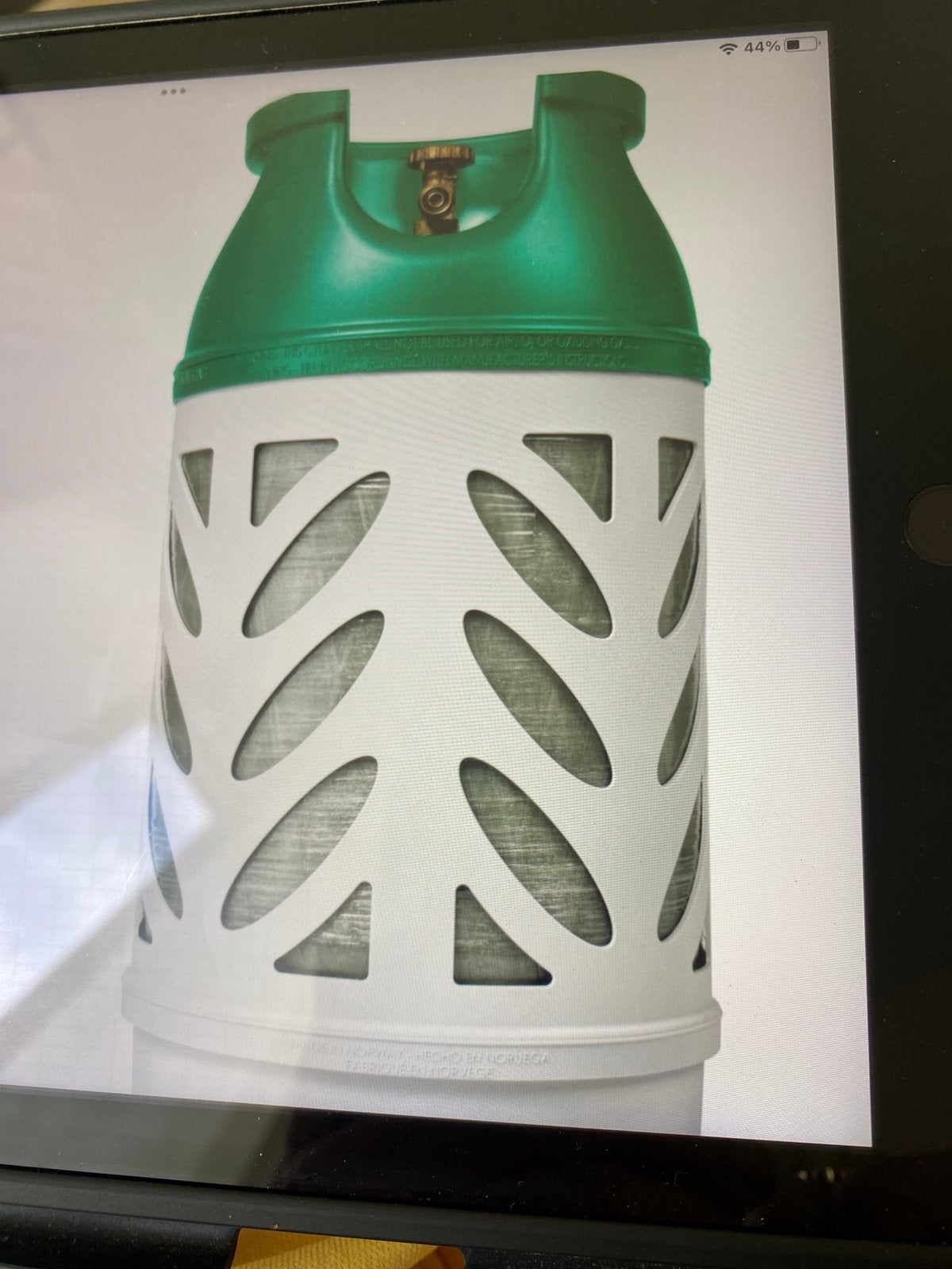 Benegas lichtgewicht gasfles 10 kg twee stuks, Caravans en Kamperen, Kampeeraccessoires, Ophalen, Gebruikt