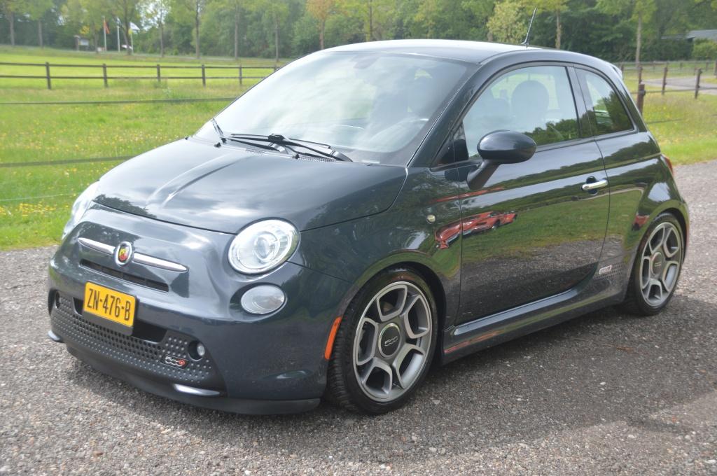 Fiat 500 E 24kwh Sportief Clima Leer (bj 2016, automaat), Auto's, Fiat, Automaat, 0 cilinders, Gebruikt, Leder