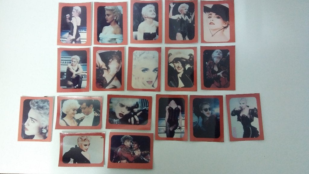 Madonna artiest muziek stickers stickerset vintage tour, Ophalen of Verzenden, Zo goed als nieuw, Overige typen