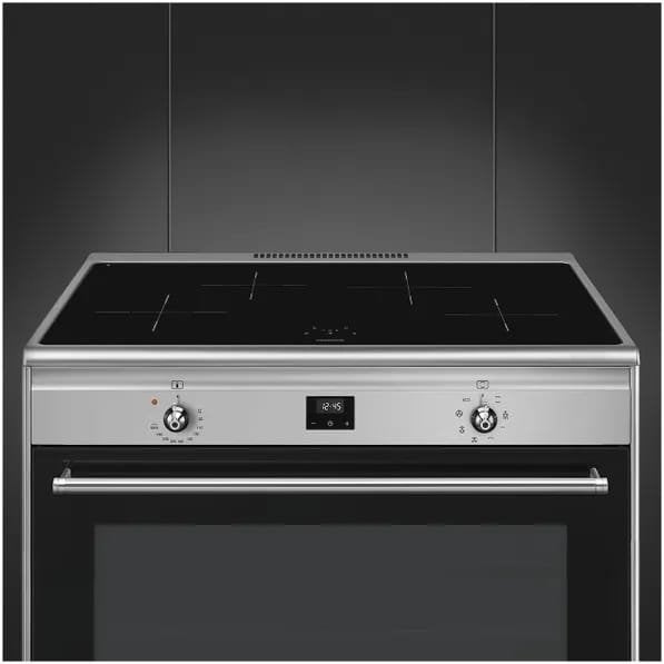 Luxe Smeg Fornuis 90cm rvs INDUCTIE 4 zones NIEUW, Niet ingevuld, 60 cm of meer, Niet ingevuld, Nieuw