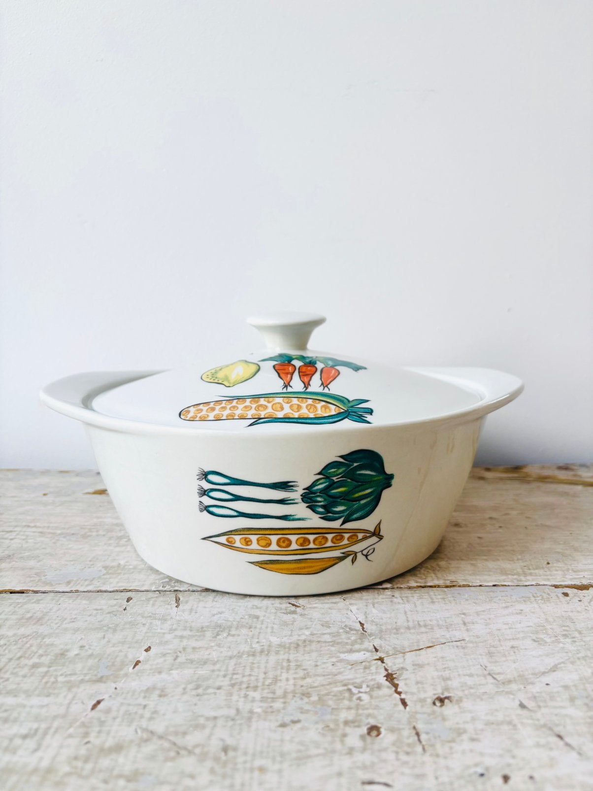 Vintage Villeroy & Boch Luxemburg Prima Bella dekschaal, ‘60, Ophalen of Verzenden, Overige stijlen, Porselein, Schaal of Schalen