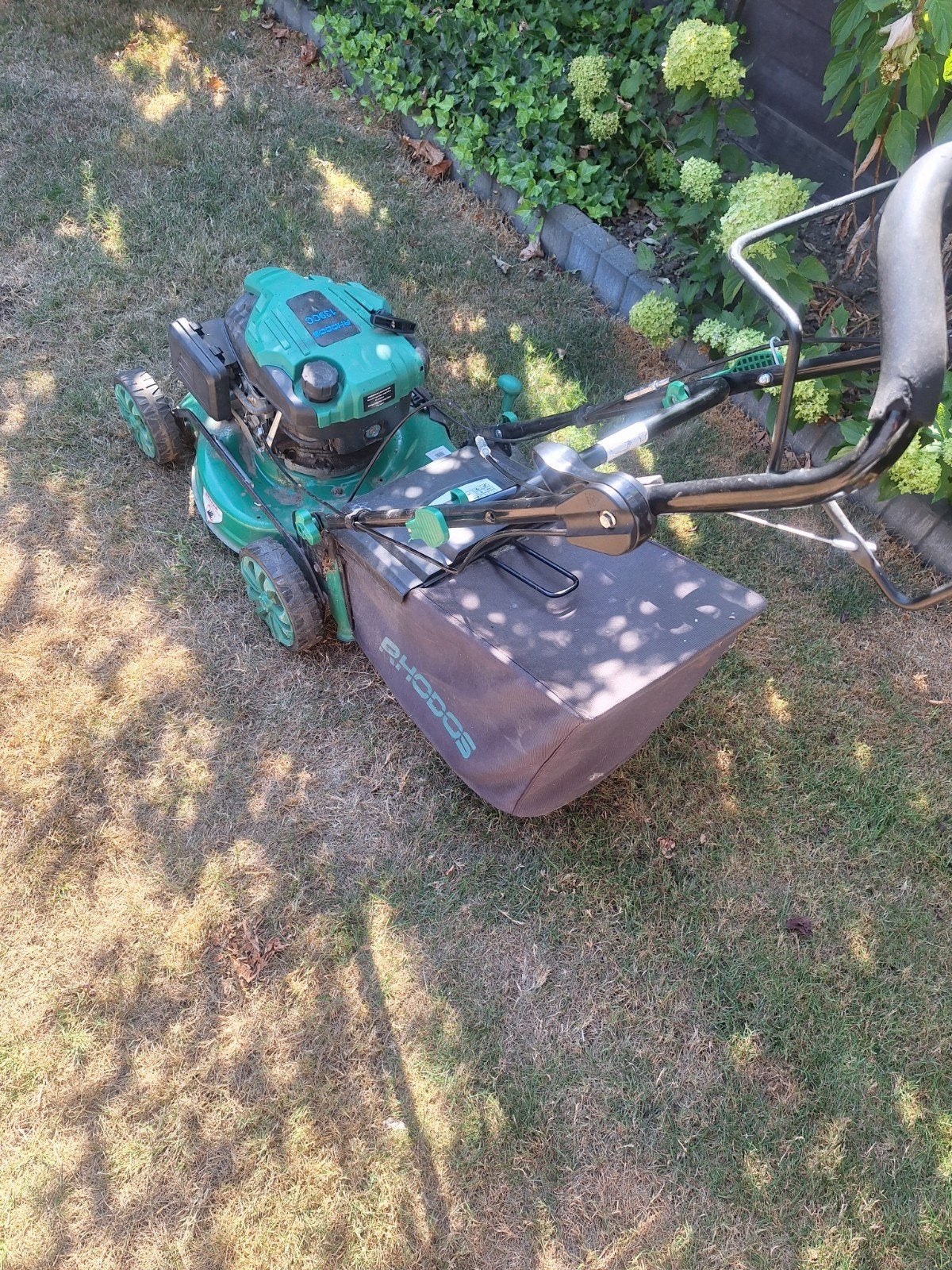 Rhodos Benzine Grasmaaier 139cc met Opvangzak, Tuin en Terras, Ophalen, Cirkelmaaier, 40 t/m 49 cm, Rhodos