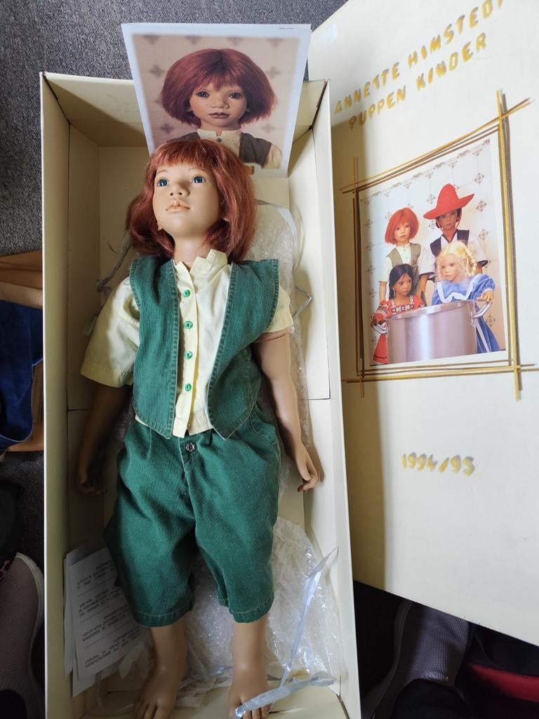 Twee lrachtige grote poppen van annette himstedt, Ophalen, Zo goed als nieuw, Pop