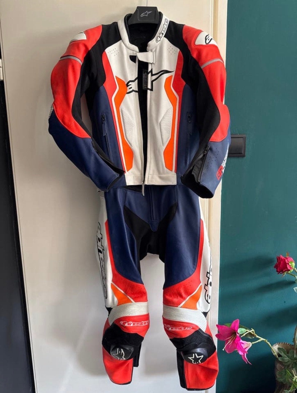 Alpinestars leren motorpak - Slechts 3 keer gedragen!, Ophalen of Verzenden, Tweedehands, Heren, Jas | leer