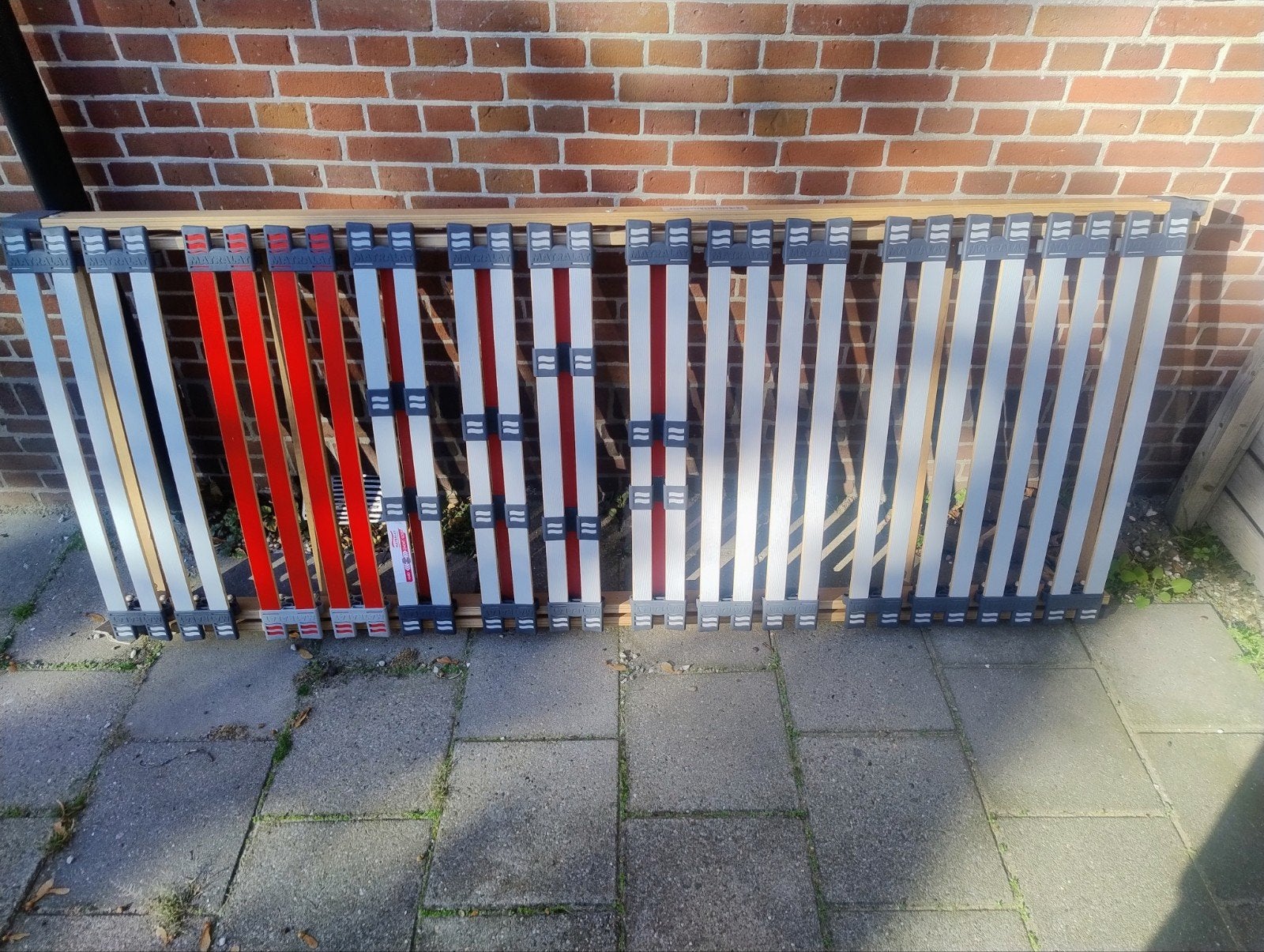 lattenbodems 2 st. 80x194 cm merk Matralat, Ophalen, Zo goed als nieuw, Eenpersoons, 80 cm