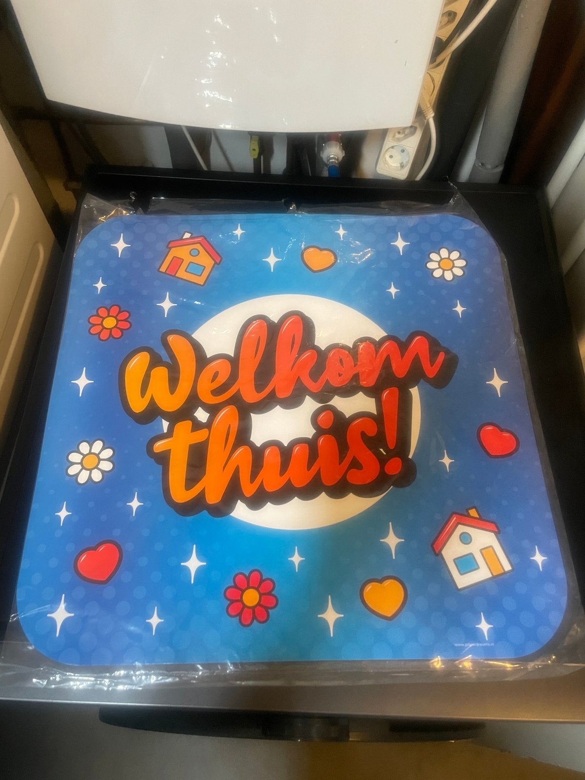 Bord welkom thuis, Hobby en Vrije tijd, Ophalen of Verzenden, Nieuw, Versiering