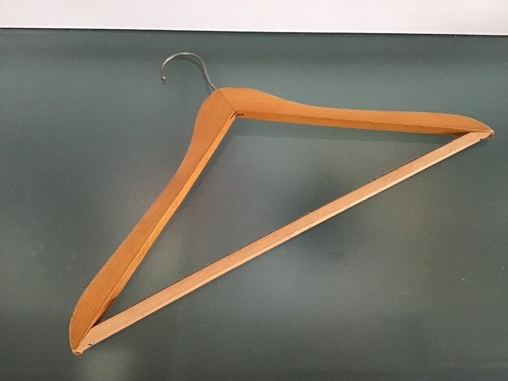 Vintage houten kledinghanger A.F.Jansen - Utrecht - Nijmegen, Verzenden