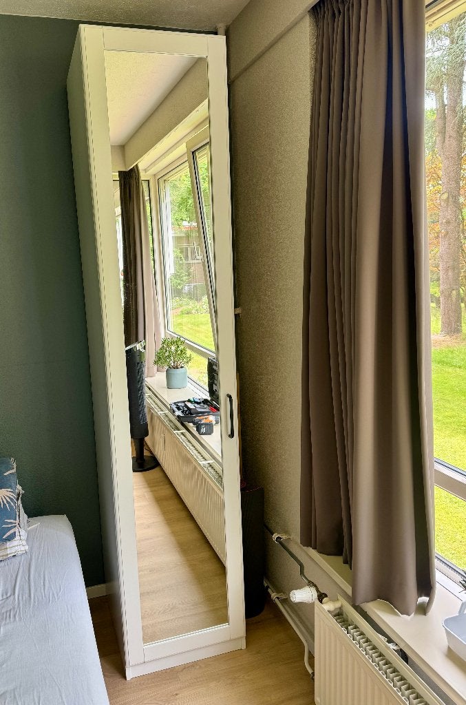 Tyssedal deur wit met spiegel - 50x229 cm - IKEA PAX, Ophalen, Gebruikt, 200 cm of meer, 50 tot 100 cm