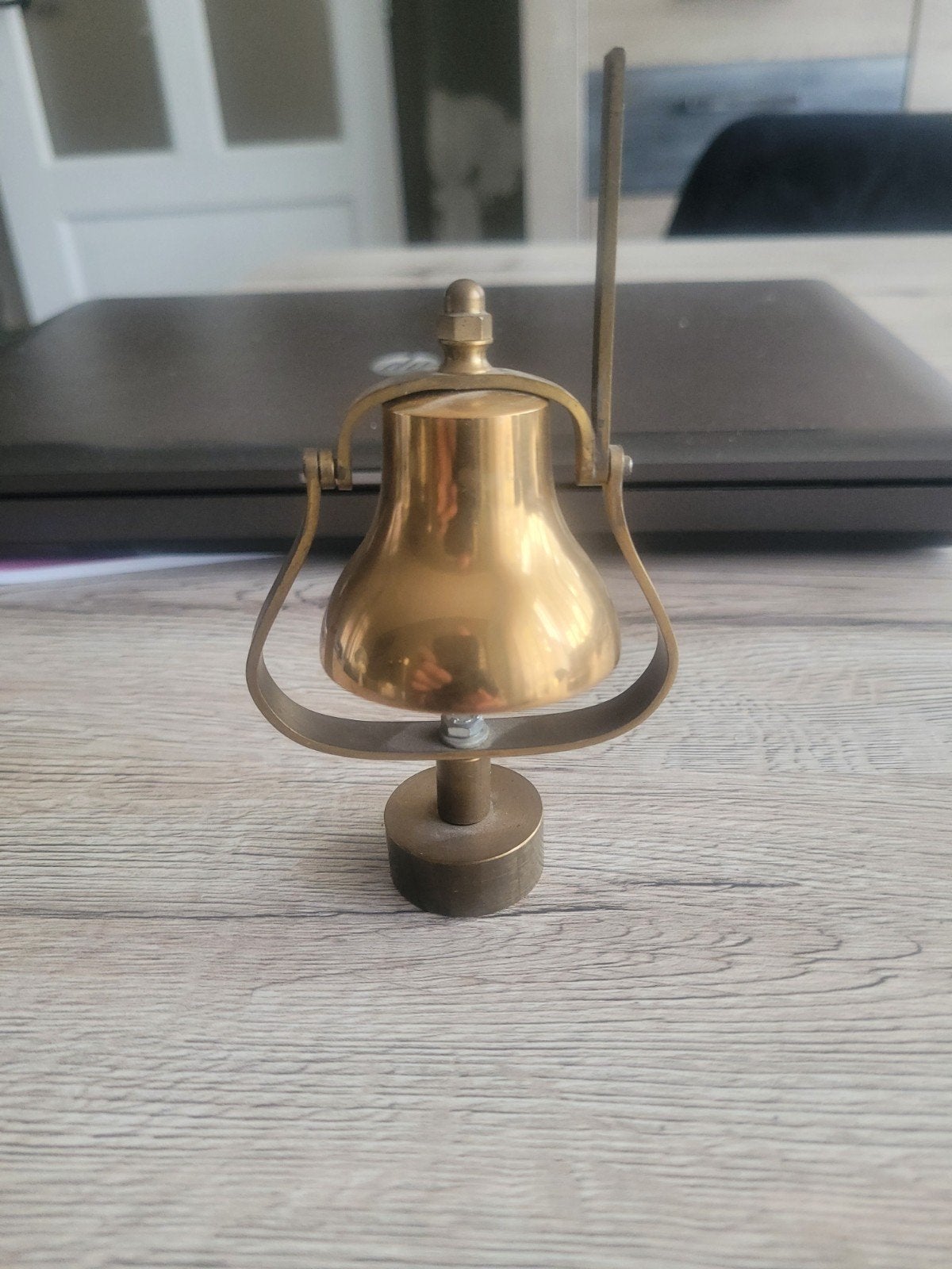 Vintage Messing Scheepsbel - Decoratieve Tafelbel, Ophalen