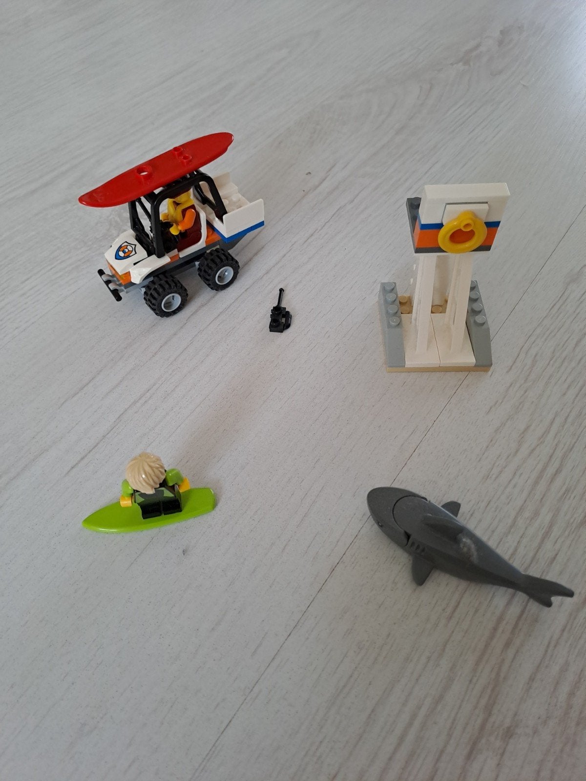 Lego City 60163 Kustwacht Starterset met haai en surfplank, City, Lego, Ophalen of Verzenden, Zo goed als nieuw