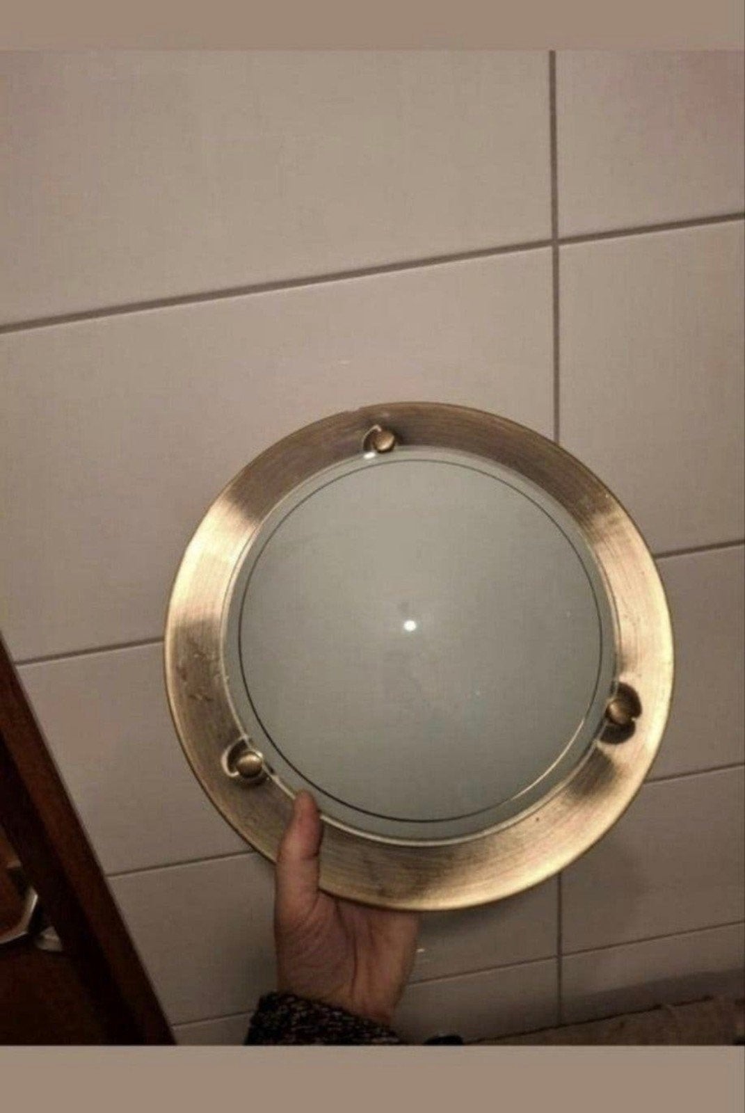 Plafondlamp plafonnière Tampa brons, Ophalen of Verzenden