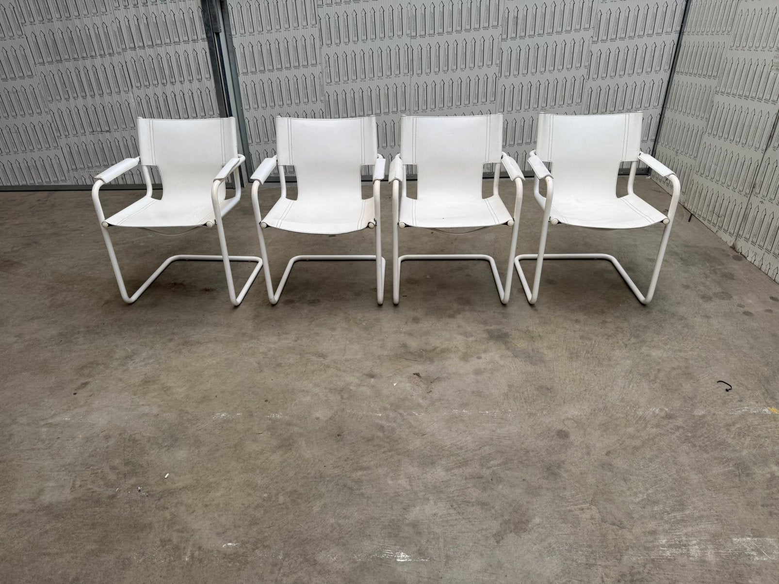 4x Mart Stam vintage stoelen, Ophalen of Verzenden, Zo goed als nieuw, Vier