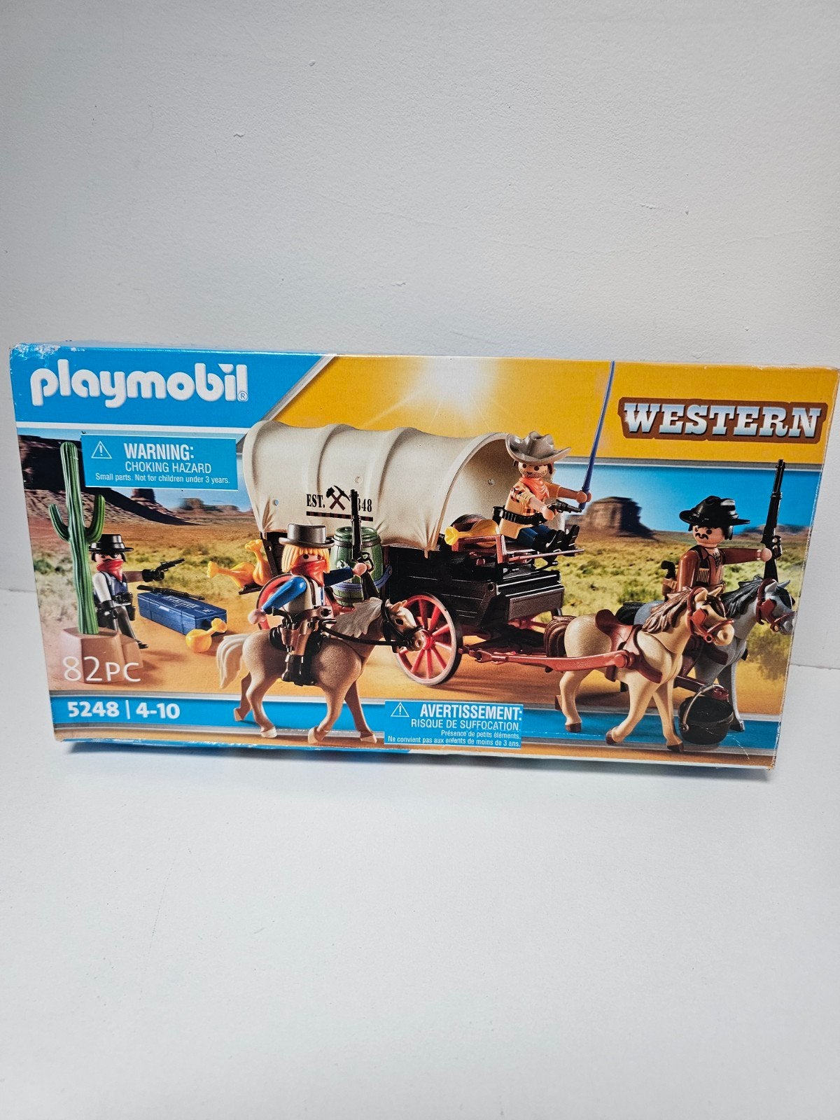 Playmobil Western 5248: Huifkar met paarden en figuren, Ophalen of Verzenden, Zo goed als nieuw, Jongen of Meisje