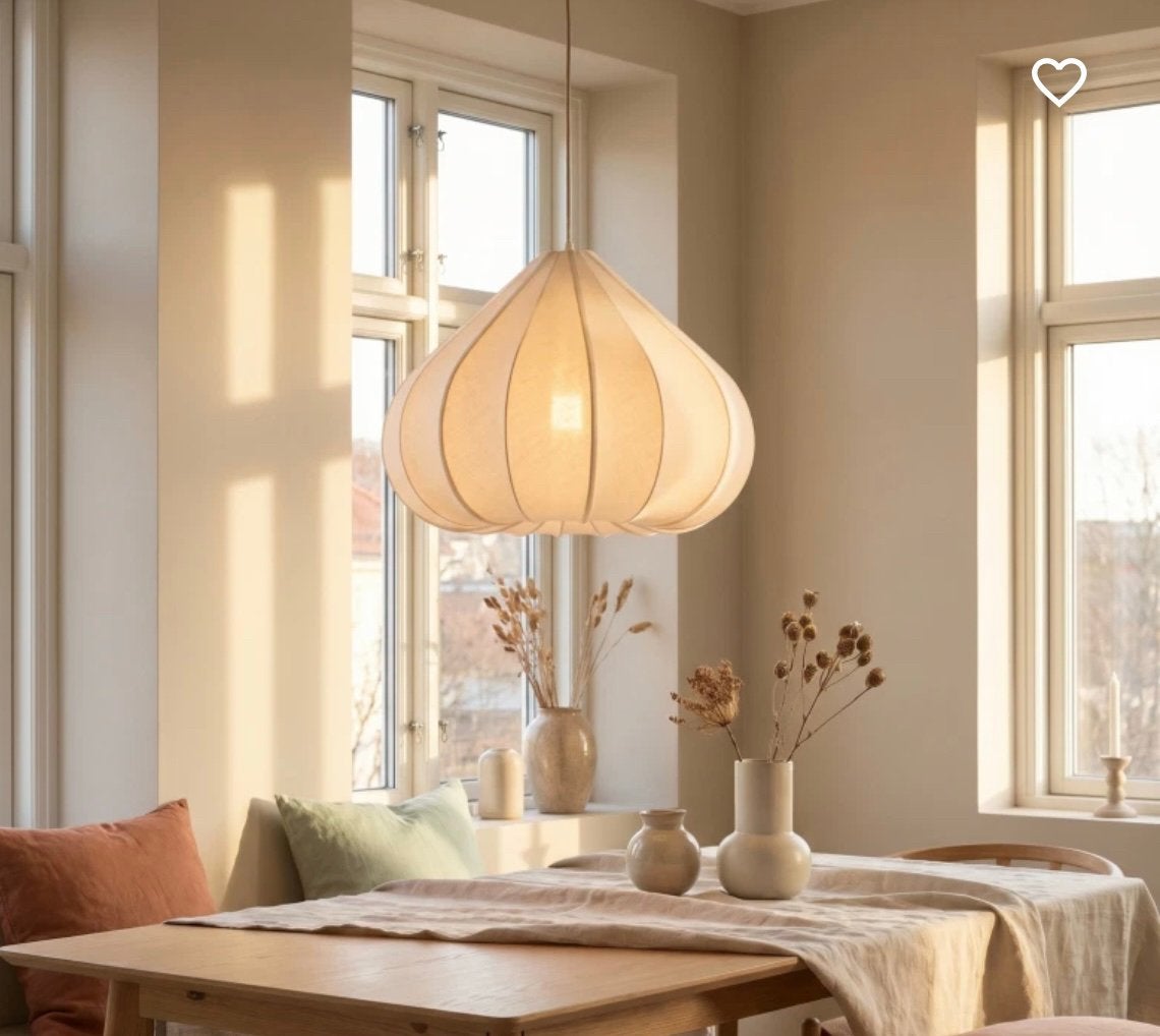 Hanglamp Zubeda linnen nieuw Japandi, Ophalen of Verzenden, Nieuw, Textiel, Japandi