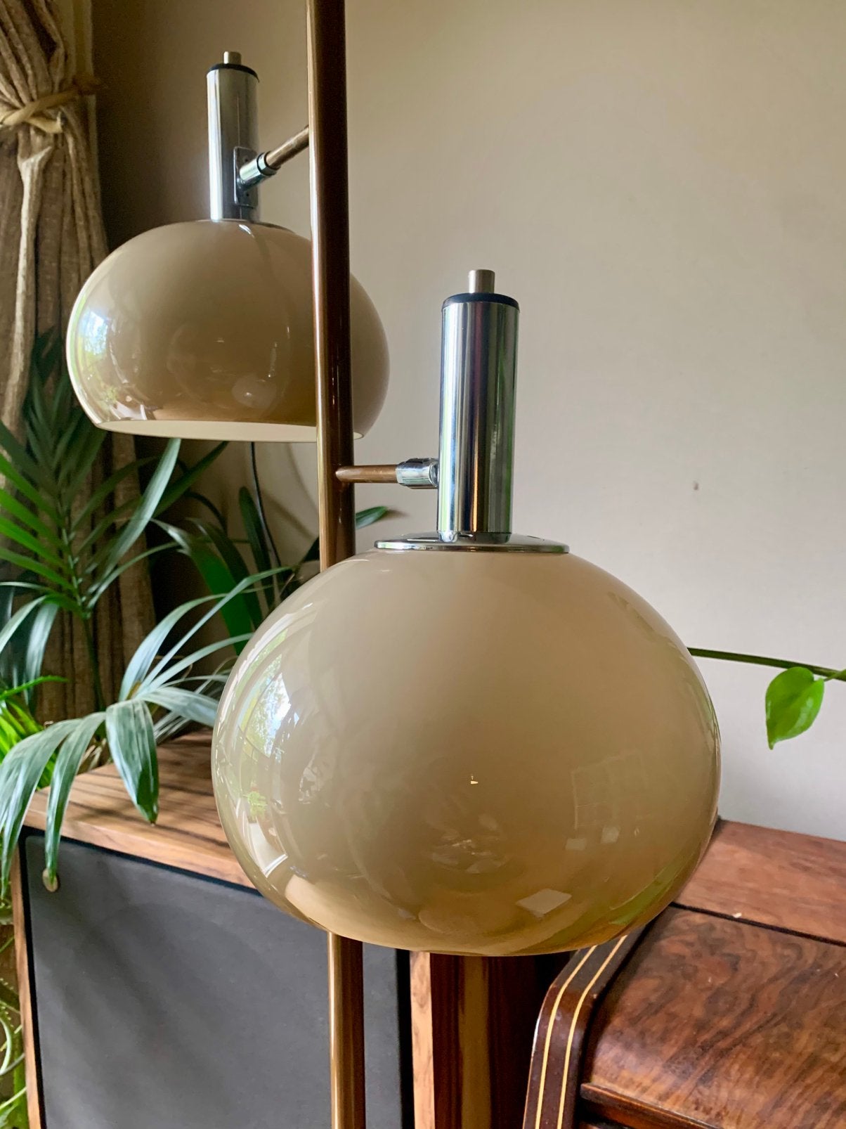 Vintage Dijkstra mushroom vloerlamp, Vintage, 150 tot 200 cm, Kunststof, Gebruikt