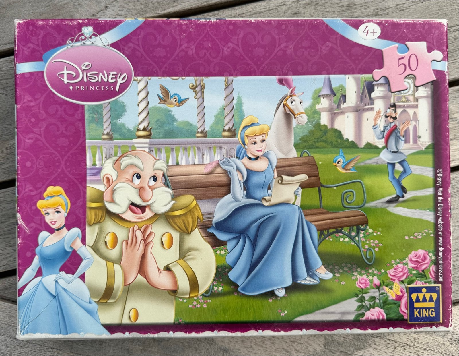 Disney Princess Assepoester puzzel 50 stukjes, Ophalen, 10 tot 50 stukjes, Gebruikt, 4 tot 6 jaar