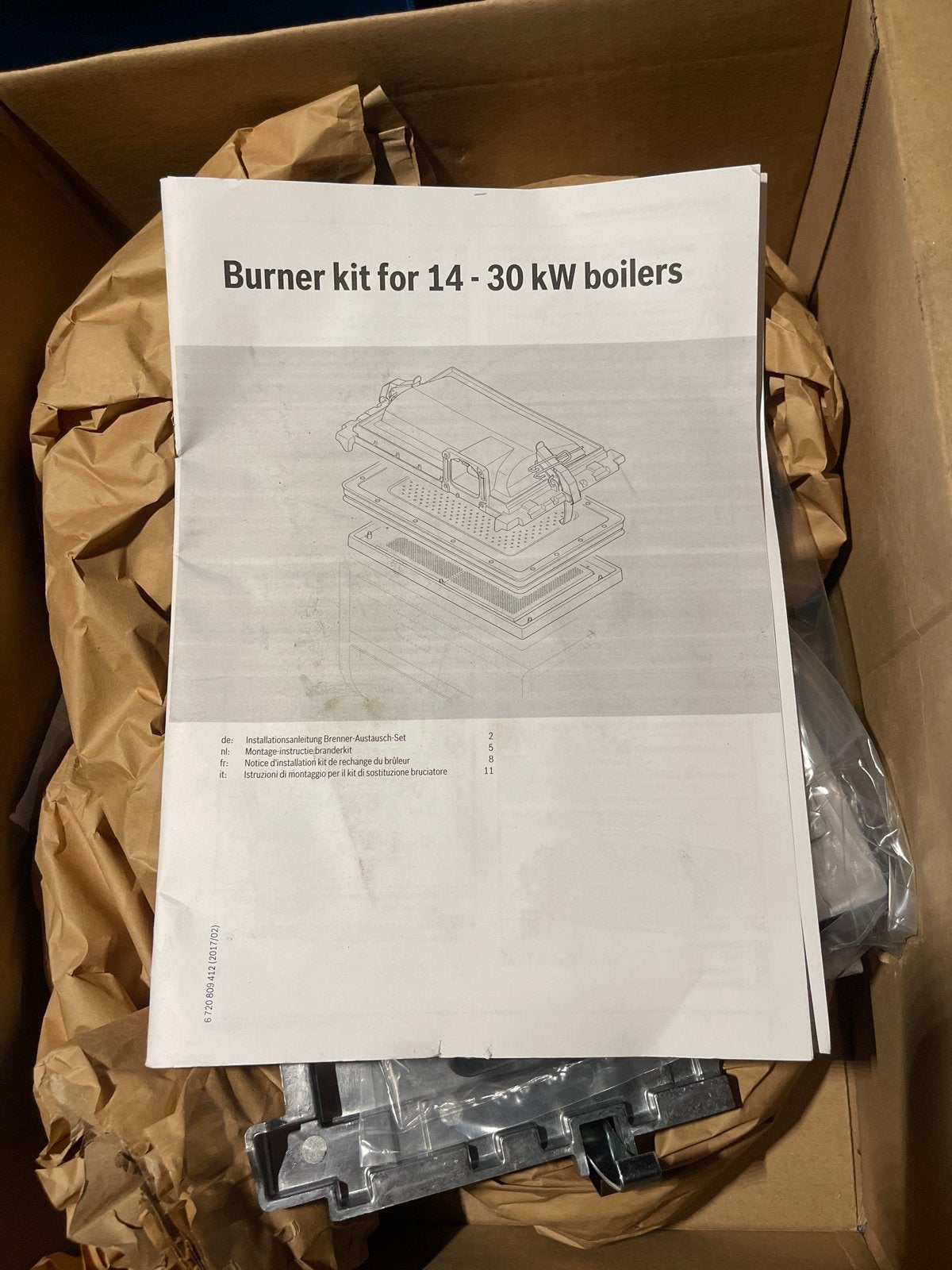 Branderkit voor 14-30 kW ketels (Nefit, Bosch, Buderus), Ophalen of Verzenden, Nieuw